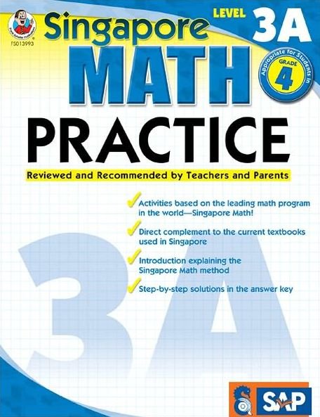 Cover for Frank Schaffer Publications · Singapore Math Practice, Level 3a Grade 4 (Paperback Bog) (2009)