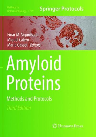 Cover for Amyloid Proteins: Methods and Protocols - Methods in Molecular Biology (Paperback Book) [Third Edition 2018 edition] (2019)