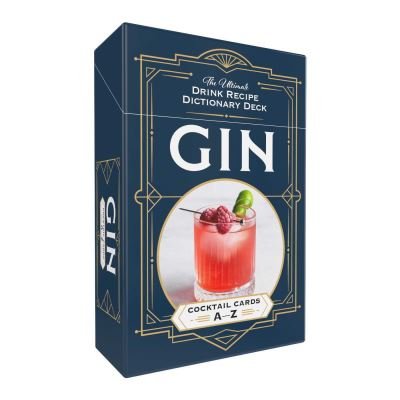 Cover for Adams Media · Gin Cocktail Cards A–Z: The Ultimate Drink Recipe Dictionary Deck - Cocktail Recipe Deck (Lernkarteikarten) (2024)
