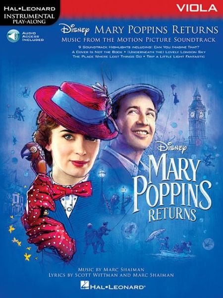 Cover for Hal Leonard Publishing Corporation · Instrumental Play-Along: Mary Poppins Returns - Viola (Book / Online Audio) (Taschenbuch) (2019)