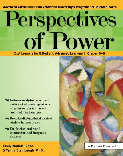 Cover for Emily Mofield · Perspectives of Power: ELA Lessons for Gifted and Advanced Learners in Grades 6-8 (Pocketbok) (2015)