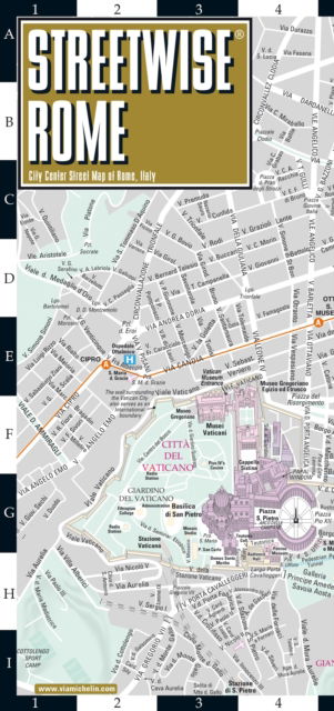 Cover for Michelin · Streetwise Rome Map - Laminated City Center Street Map of Rome, Italy: City Plan (Landkart) (2023)