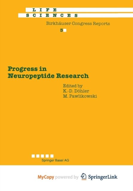 Cover for Dohler · Progress in Neuropeptide Research: Proceedings of the International Symposium, Lodz, Poland, September 8-10, 1988 (Taschenbuch) (2014)