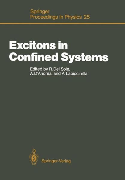 Cover for Rodolfo Del Sole · Excitons in Confined Systems: Proceedings of the International Meeting, Rome, Italy, April 13-16, 1987 - Springer Proceedings in Physics (Paperback Book) [Softcover reprint of the original 1st ed. 1988 edition] (2011)