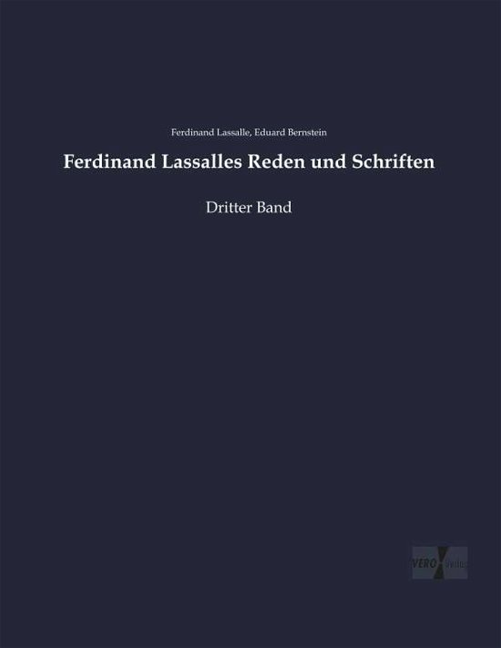 Cover for Lassalle · Ferdinand Lassalles Reden und (Book) (2019)
