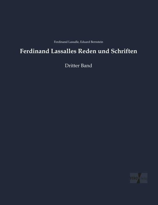 Cover for Lassalle · Ferdinand Lassalles Reden und (Book) (2019)