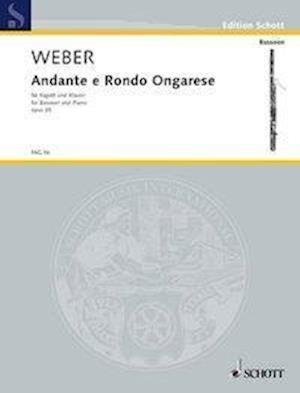 Cover for Carl Maria von Weber · Andante &amp; Rondo Ongarese Opus 35 (Bok) (1984)