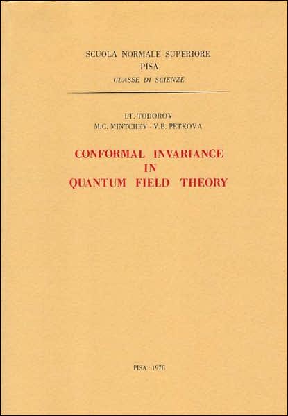 Cover for Todorov · Conformal invariance in quantum field theory (Book) (1978)