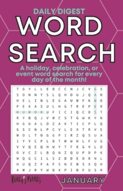 Cover for Bailey Carter · DAIlY JANUARY WORD SEARCH: a holiday, celebration, or event word search for every day of the month (digest size)! - Holiday Word Search (Paperback Book) (2020)