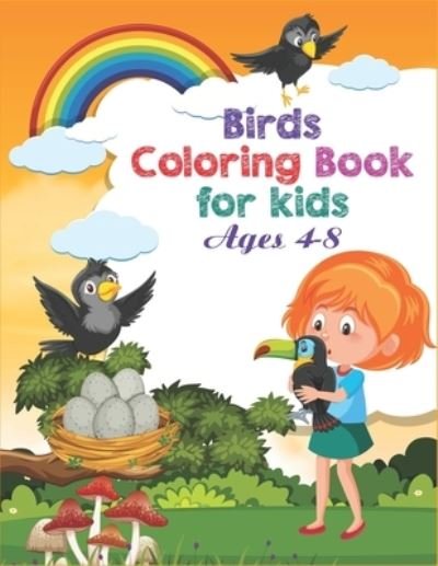 Cover for Aayat Publication · Birds Coloring Book For Kids Ages 4-8 (Pocketbok) (2020)