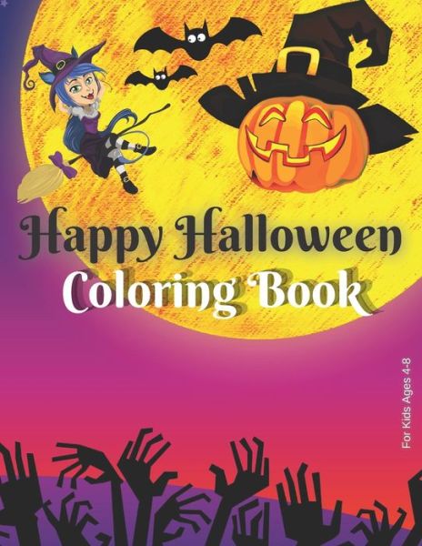 Cover for Rayane's Activity Books · Happy Halloween Coloring Book for Kids Ages 4-8 (Paperback Book) (2020)