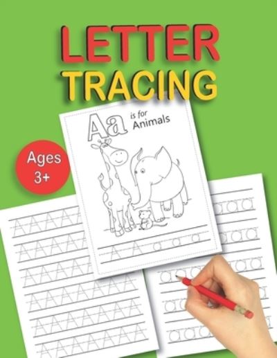 Cover for Barish Publications · Letter Tracing: Alphabet Handwriting Practice workbook with Sight words for Preschoolers, Kindergarten and Kids Ages 3-5 Reading And Writing And Also Coloring (Paperback Book) (2020)