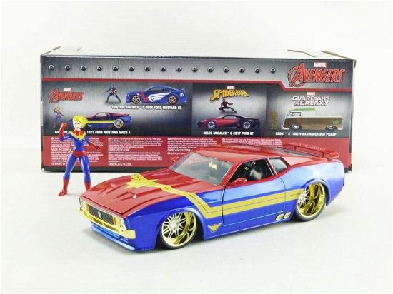 Cover for 1:24 1973 Ford Mustang Mach 1 W/captain Marvel Fig (MERCH) (2021)