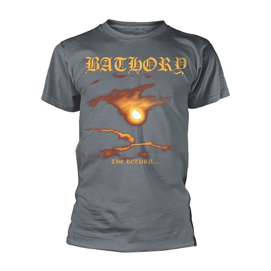 Cover for Bathory · The Return...(grey) (T-shirt) [size S] (2023)