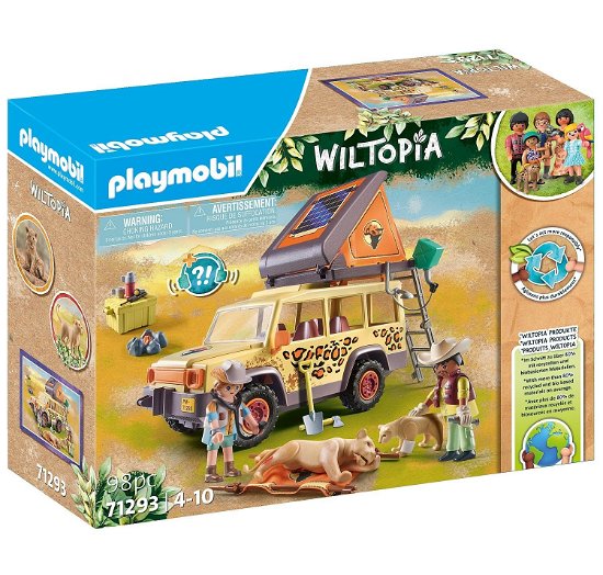 Cover for Playmobil · Playmobil Wiltopia met de Terreinwagen bij de Leeuwen - 7129 (Toys)