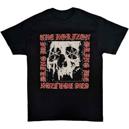 Bring Me The Horizon Unisex T-Shirt: Metal Logo Skull - Bring Me The Horizon - Merchandise -  - 5056187763936 - 