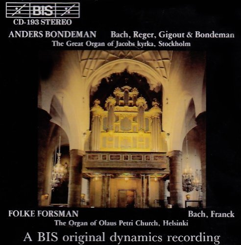 Bachregergigoutbondemanfranck - Bondemanforsman - Musikk - BIS - 7318590001936 - 8. mars 1995