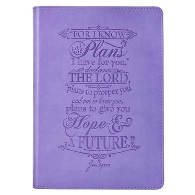 Cover for Christian Art Gifts · Journal Classic Purple I Know the Plans (Hardcover Book) (2020)