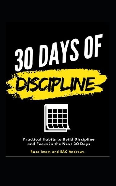 Cover for Eac Andrews · 30 Days of Discipline (Pocketbok) (2020)