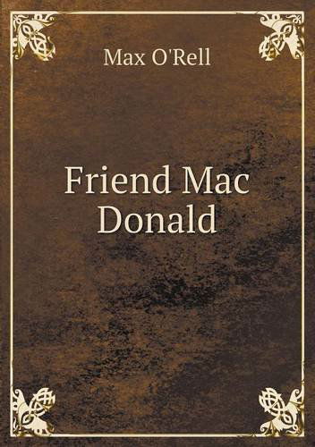 Cover for Max O'rell · Friend Mac Donald (Paperback Book) (2013)