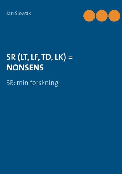 Cover for Slowak · Sr (Lt, Lf, Td, Lk) = Nonsens (Book) (2018)