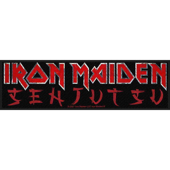 Iron Maiden Super Strip Patch: Senjutsu Logo (Retail Pack) - Iron Maiden - Merchandise - PHD - 5056365713937 - 3. desember 2021