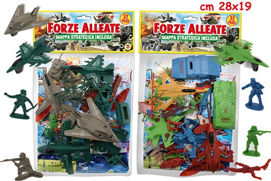 Cover for Forze Alleate · Forze Alleate - Busta Soldatini 32 Pz (assortimento) (Leksaker)