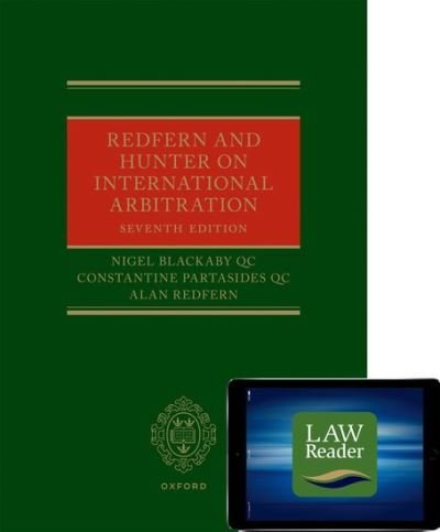 Cover for Blackaby KC, Nigel (Partner, Partner, Freshfields Bruckhaus Deringer) · Redfern and Hunter on International Arbitration (Hardback + LawReader pack) (Bok) [7 Revised edition] (2022)
