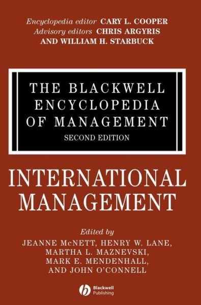 Cover for J McNett · The Blackwell Encyclopedia of Management, International Management - Blackwell Encyclopaedia of Management (Hardcover Book) [Volume 6 edition] (2006)