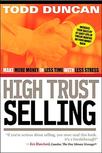 Cover for Todd Duncan · High Trust Selling (Hardcover Book) (2003)