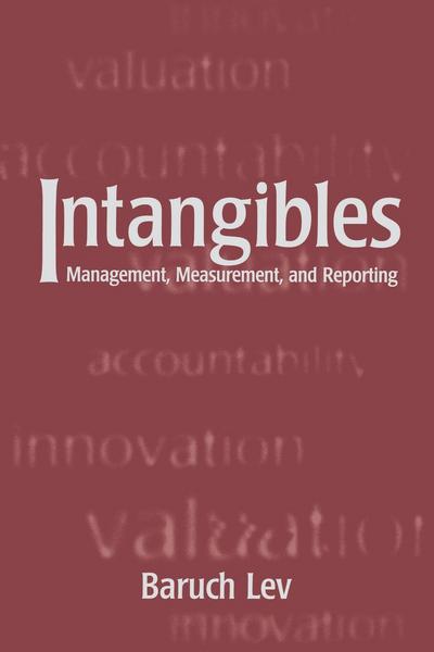 Cover for Baruch Lev · Intangibles: Management, Measurement, and Reporting (Paperback Book) (2001)