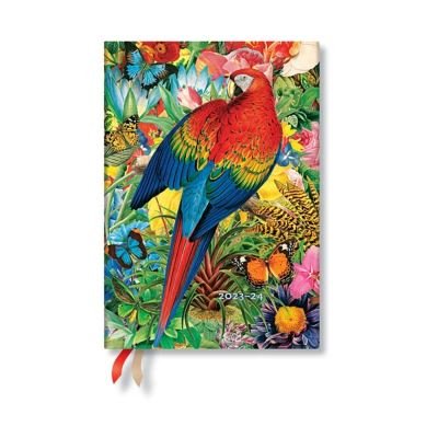 Cover for Paperblanks · Tropical Garden (Nature Montages) Midi 18-month Dayplanner 2024 (Hardcover Book) (2023)