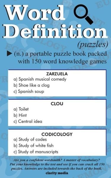 Cover for Clarity Media · Word Definition Puzzles (Taschenbuch) (2016)