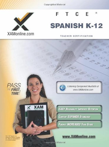 Cover for Sharon a Wynne · Ftce Spanish K-12 Teacher Certification Test Prep Study Guide (Paperback Book) [Third Edition, New edition] (2011)