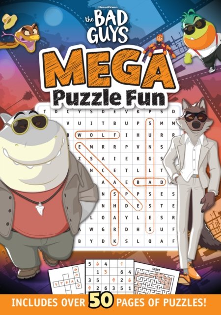 Cover for Scholastic · The Bad Guys Mega Puzzle Book - Bad Guys Movie (Book) (2022)