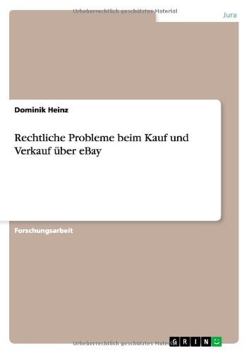 Cover for Heinz · Rechtliche Probleme beim Kauf und (Buch) [German edition] (2012)