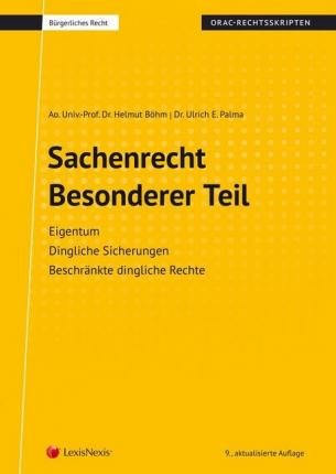 Cover for Böhm · Sachenrecht Besonderer Teil (Skrip (Bog)