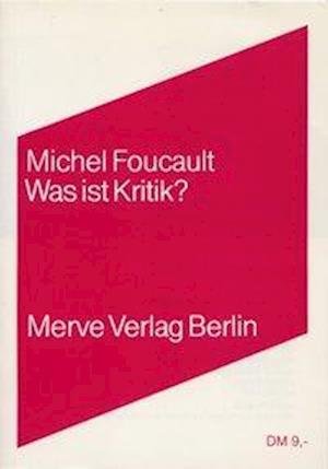 Cover for Michel Foucault · Was ist Kritik? (Paperback Book) (1999)
