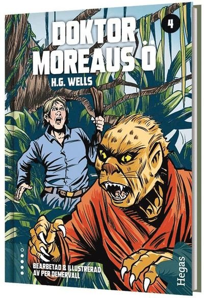 Cover for H.G. Wells · Wells-klassiker: Doktor Moreaus ö (Indbundet Bog) (2020)