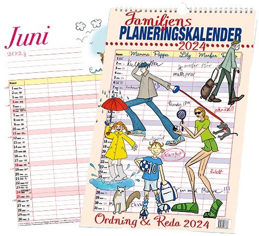 Cover for Familjens Planeringskalender 2024 (Spiral Book) (2023)