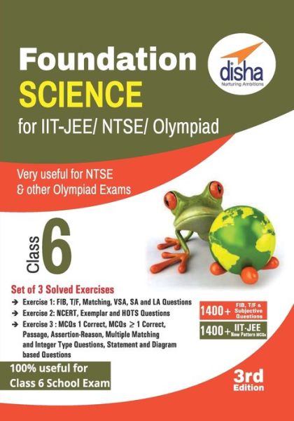 Cover for Disha Experts · Foundation Science for IIT-JEE/ NEET/ NTSE/ Olympiad Class 6 - 3rd Edition (Pocketbok) (2019)