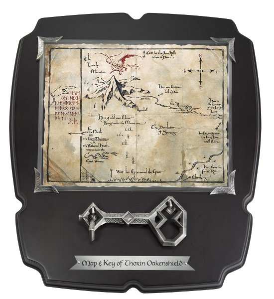 Thorin's Key and Map ( NN1212 ) - The Hobbit - Merchandise - The Noble Collection - 0812370016938 - 