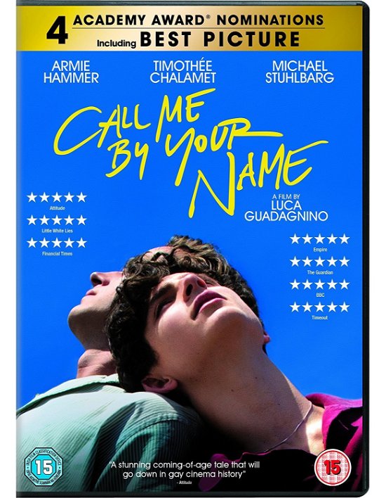 Call Me By Your Name - Holmes  Watson - Films - Sony Pictures - 5035822018938 - 5 maart 2018
