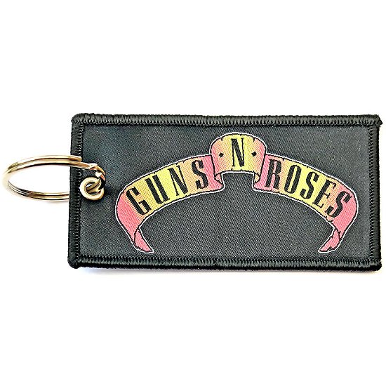 Guns N' Roses Keychain: Scroll Logo (Double Sided Patch) - Guns N Roses - Merchandise -  - 5056368603938 - 
