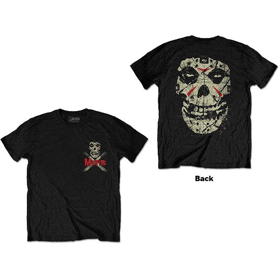 Misfits Unisex T-Shirt: Machete (Back Print) - Misfits - Merchandise -  - 5056368687938 - 