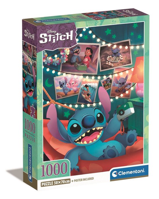 Disney: Clementoni · Puslespil Disney Stitch, 1000 brikker (Jigsaw