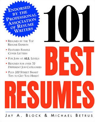 Cover for Jay Block · 101 Best Resumes: Endorsed by the Professional Association of Resume Writers - Practical Flying Series (Paperback Book) [Ed edition] (1997)