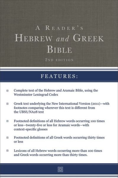 Cover for A. Philip Brown II · A Reader's Hebrew and Greek Bible: Second Edition (Hardcover Book) [Second edition] (2020)
