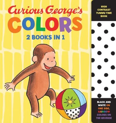 Cover for H. A. Rey · Curious George's Colors: High Contrast Tummy Time Book - Curious Baby Curious George (Board book) (2023)