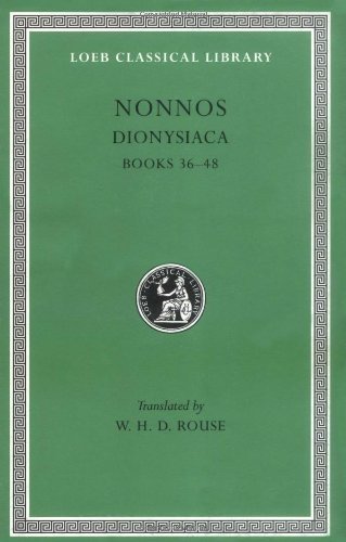 Cover for Nonnos · Dionysiaca, Volume III: Books 36–48 - Loeb Classical Library (Hardcover Book) (1940)